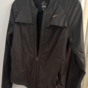 Nike Black Jacket with Pink Swoosh